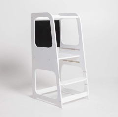 Kids Montessori Learning Tower Kitchen Step Stools Tools Living Room Furniture Wooden Learning Tower Adjustable Height