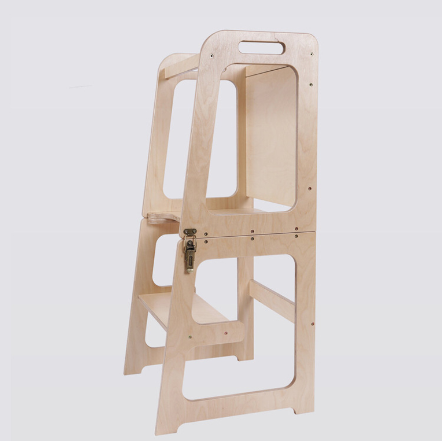 Children Home Furniture Children's Solid Wood Step Stool Small Kitchen Step Stool Learning Tower