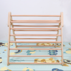Wooden Montessori Toddler Climbing Furniture Indoor Playground Triangle With Ladder Climbing Triangle For Kids