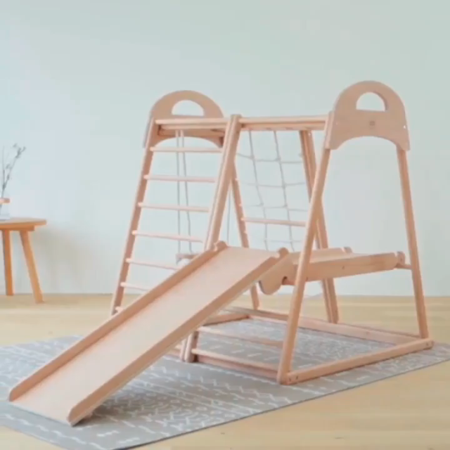 Climbing Frame Playground Kids Indoor Triangle Climbing Gym Frame Preschool Furniture Climbing Toys Climbing Triangle Frame