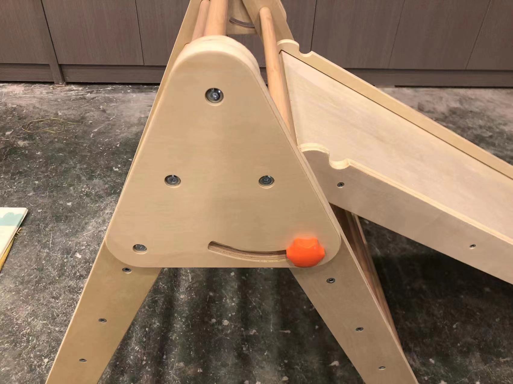 Baby Montessori Wooden Kids Indoor Triangle Climbing Gym Frame Preschool Furniture Climbing Toys Climbing Triangle Frame