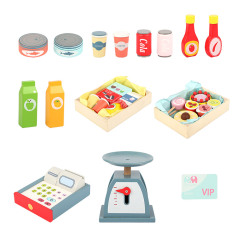 Role Play Toys Salesman Plays Wooden Toys Store Of Nursery Pretend Furniture