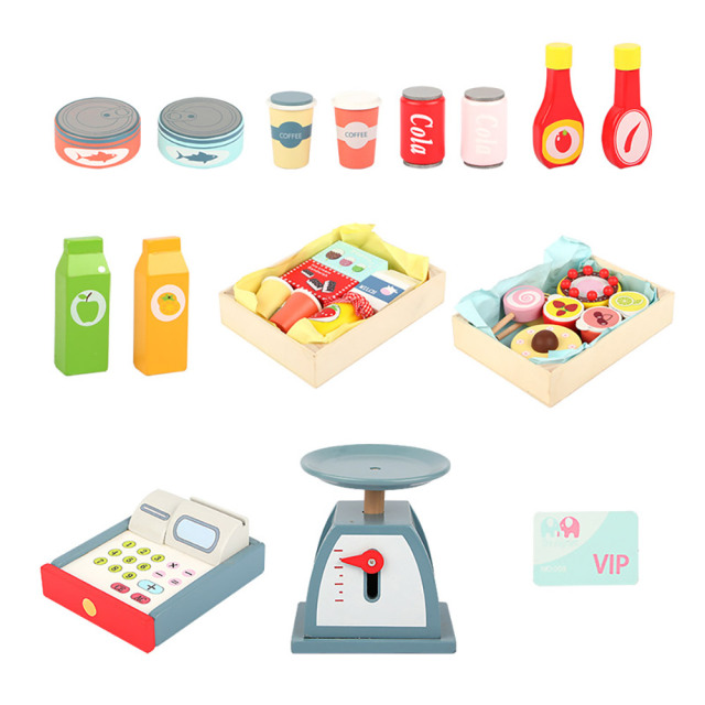 Role Play Toys Salesman Plays Wooden Toys Store Of Nursery Pretend Furniture