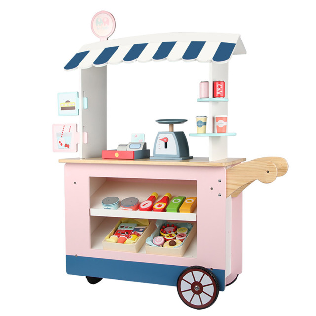 Role Play Toys Salesman Plays Wooden Toys Store Of Nursery Pretend Furniture