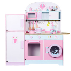 Starlink How Sale Pretend Play Toys Kitchen Playhouse Toys Wood Kitchen Role Play Refrigerator Toy