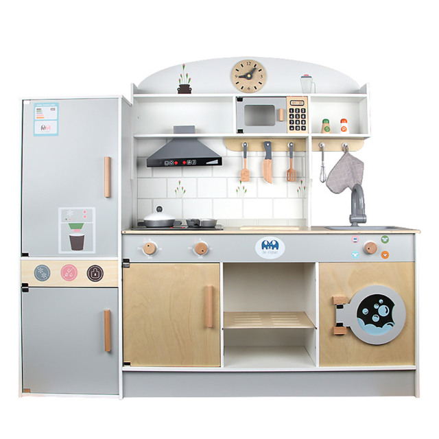Montessori Nursery School pretend Furniture Kids Wooden Pretend Toys Children Kitchen Toys Play Set