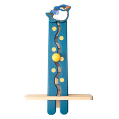 Wooden Roll Ball Game Kids Hand And Eye Coordination Training Toy Early Education Puzzle Clip Beads Toys