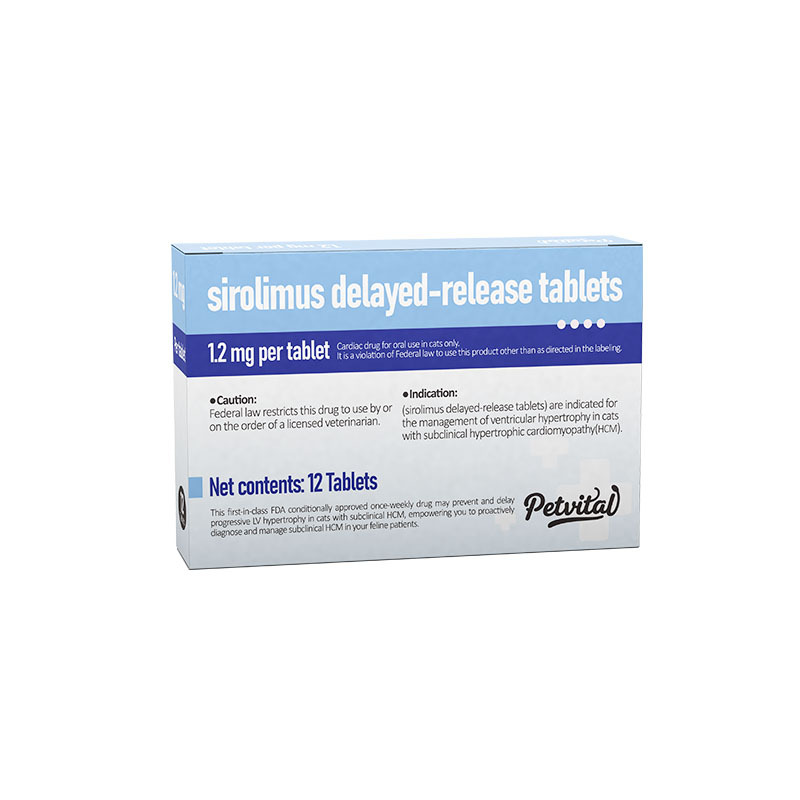 Rapamycin for Cats Sirolimus Delayed- Release Tablets for Hypertrophic Cardiomyopathy (HCM)