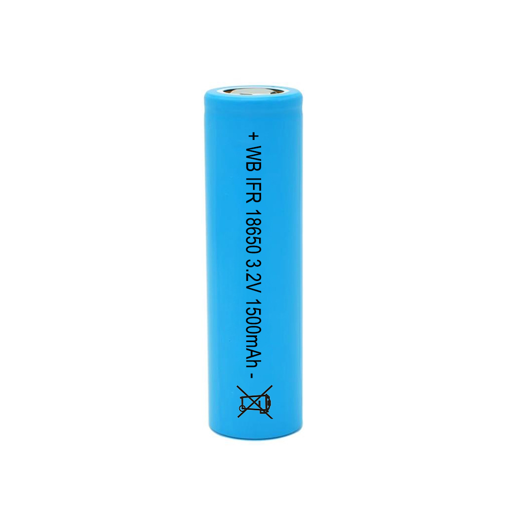 18650 1500mAh 3.2V LiFePO4 rechargeable battery cell