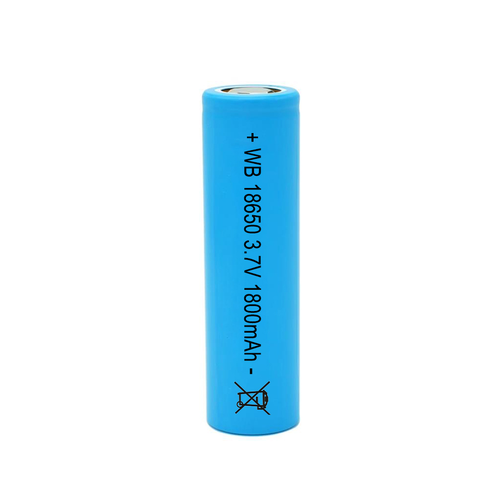 18650 1800mAh 3.7V ICR lithium-ion rechargeable battery cell 6.66Wh