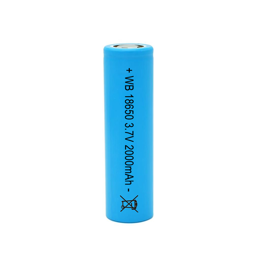 18650 2000mAh 3.7V ICR/INR lithium-ion rechargeable battery cell