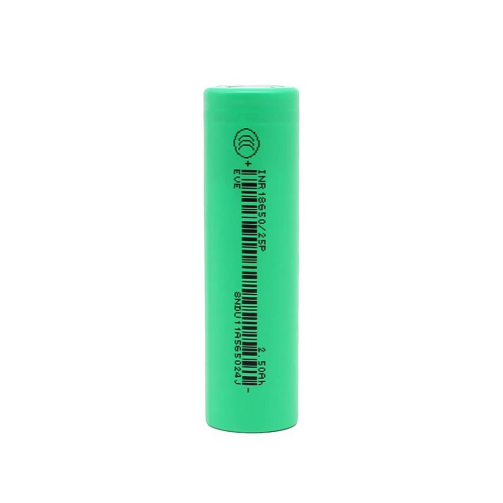 eve 25p 18650 2500mAh 30a rechargeable high drain flat top battery cell 3.7V for vape
