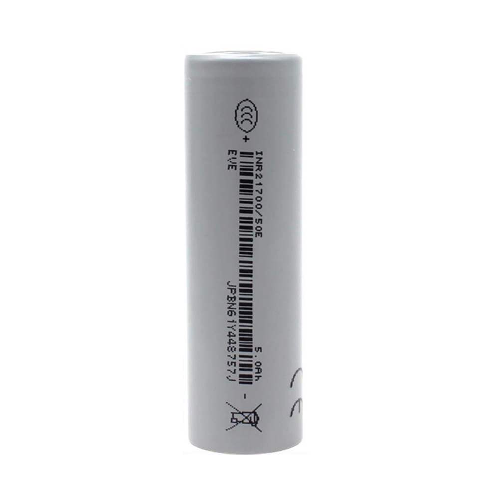eve 50e 21700 5000mah battery cell high capacity 15a flat top for vape