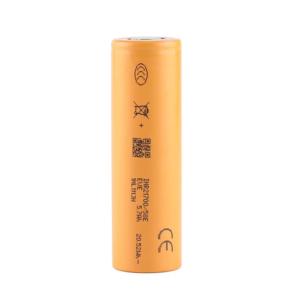 eve 58e 21700 5800mah battery cell high capacity 16.8a flat top for vape