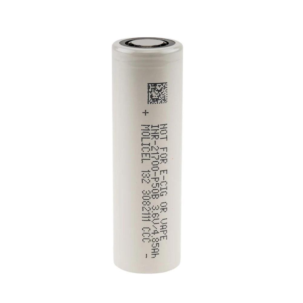 molicel p50b 21700 5000mah battery cell with high drain, high temperature and low temperature resistance