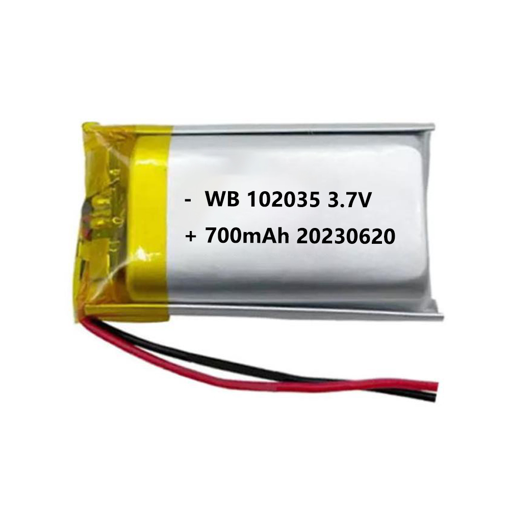 102035 battery lipo 700mAh 3.7v lithium polymer rechargeable cell