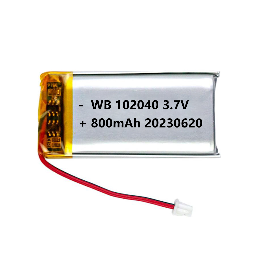 102040 battery lipo 800mAh 3.7v lithium polymer rechargeable cell