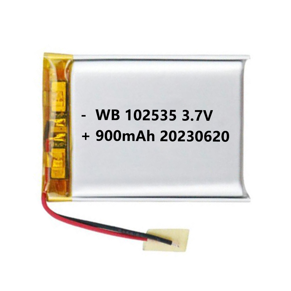 102535 battery lipo 900mAh 3.7v lithium polymer rechargeable cell
