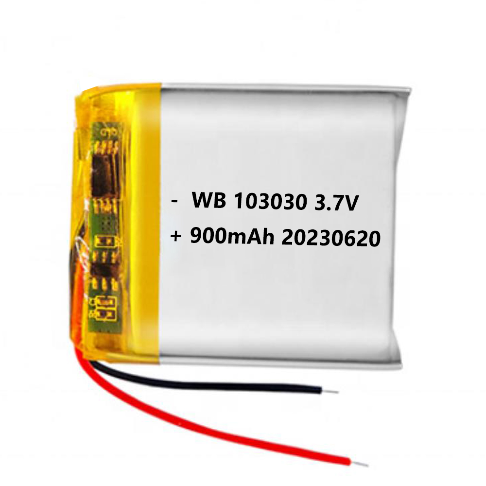 103030 battery lipo 900mAh 3.7v lithium polymer rechargeable cell