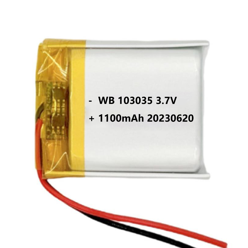 103035 battery lipo 1100mAh 3.7v lithium polymer rechargeable cell