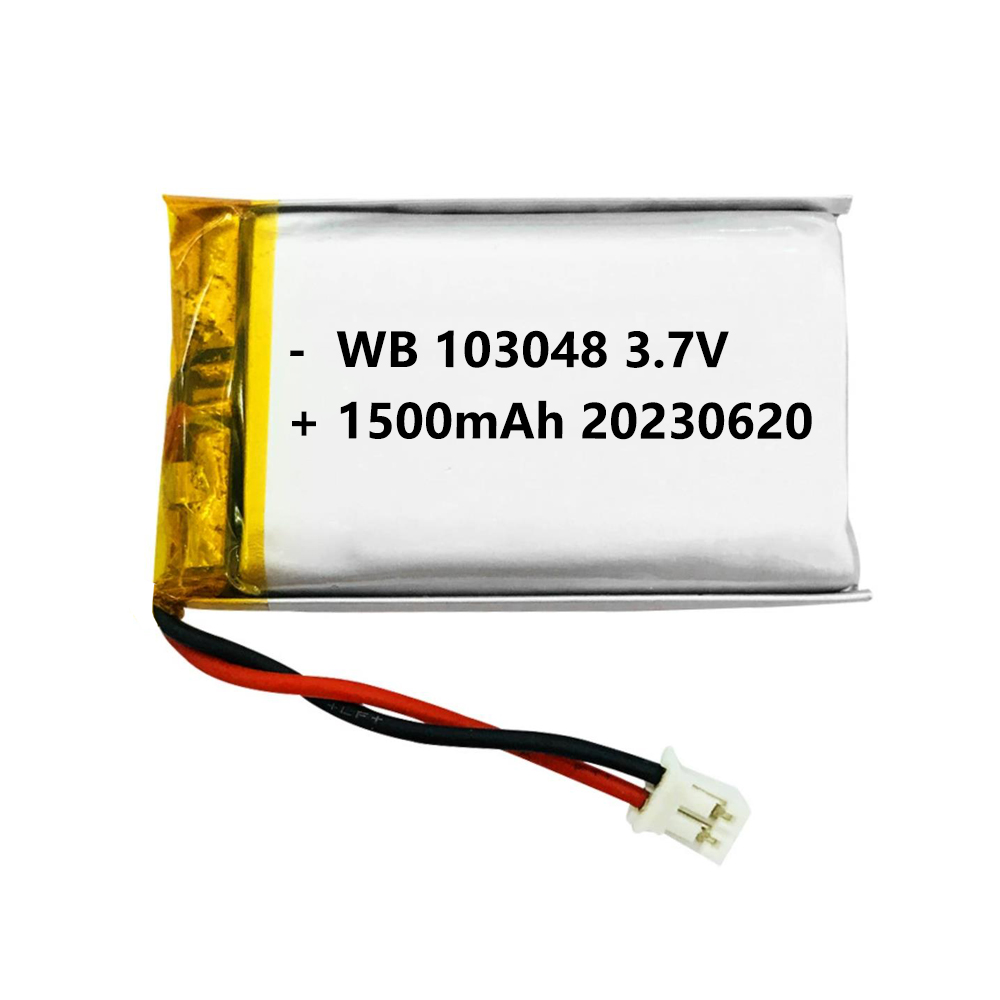 103048 battery lipo 1500mAh 3.7v lithium polymer rechargeable cell
