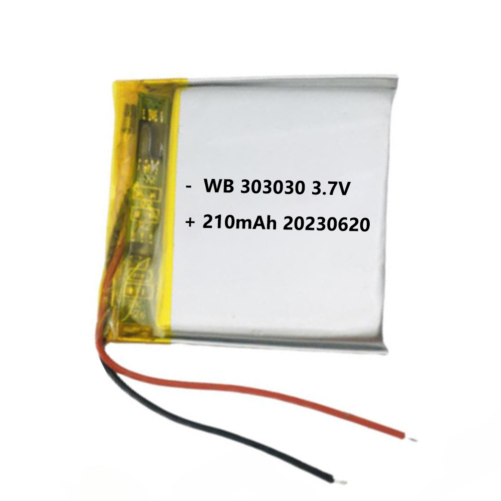 303030 battery lipo 210mAh 3.7v lithium polymer rechargeable cell
