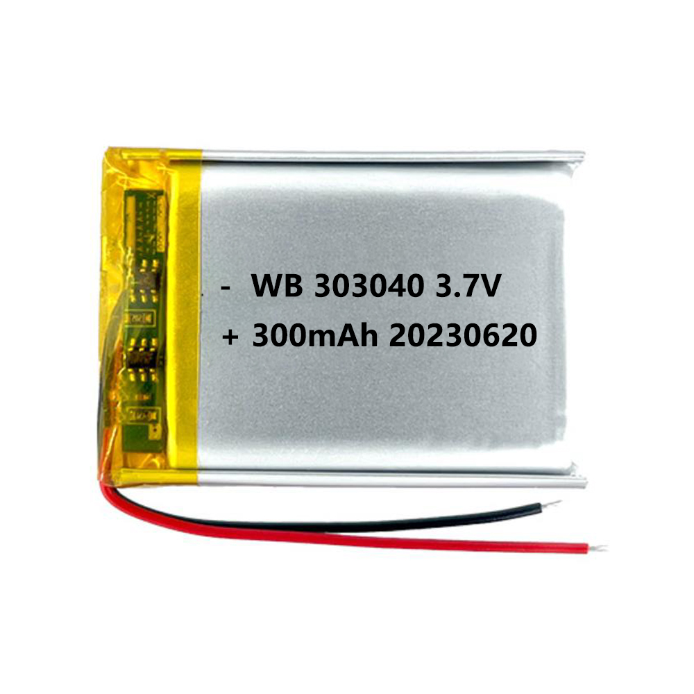 303040 battery lipo 300mAh 3.7v lithium polymer rechargeable cell