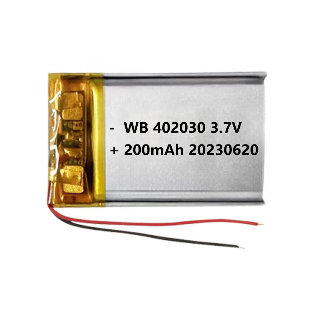 402030 battery lipo 200mAh 3.7v lithium polymer rechargeable cell