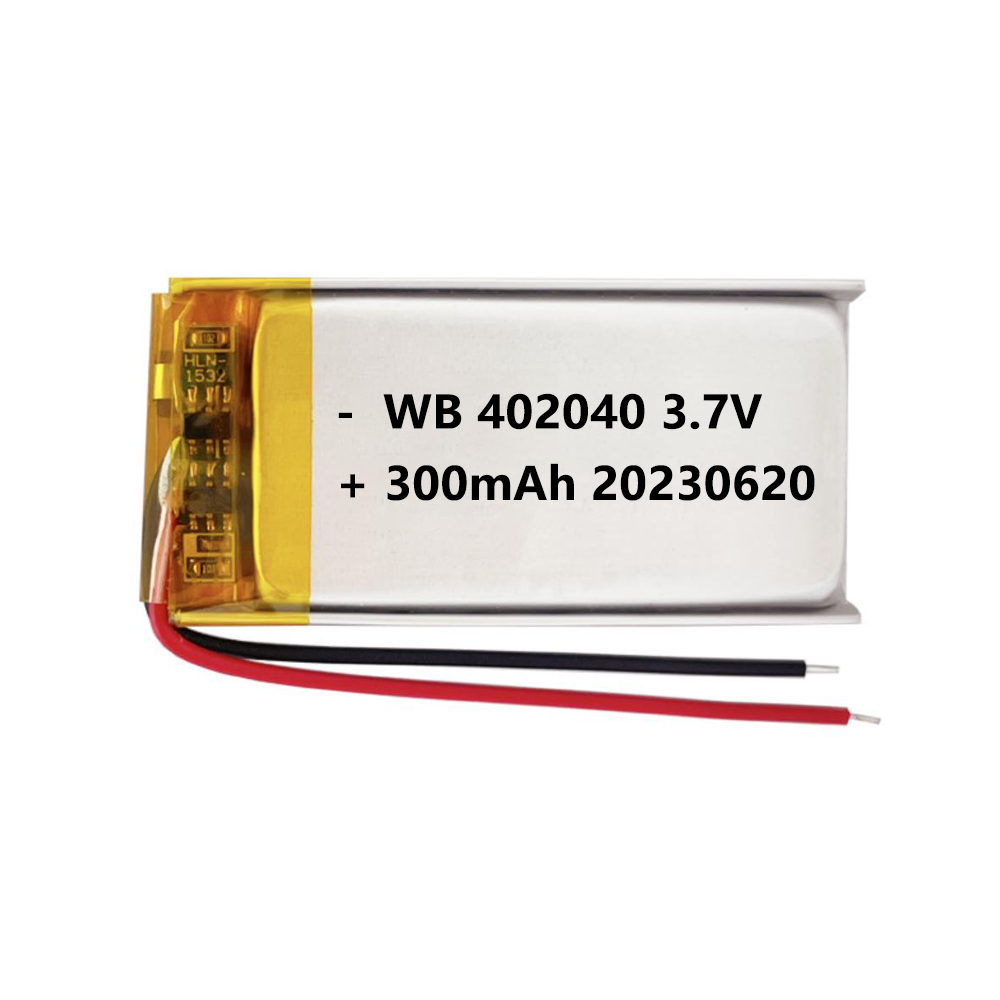 402040 battery lipo 300mAh 3.7v lithium polymer rechargeable cell