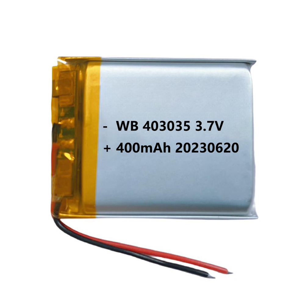 403035 battery lipo 400mAh 3.7v lithium polymer rechargeable cell