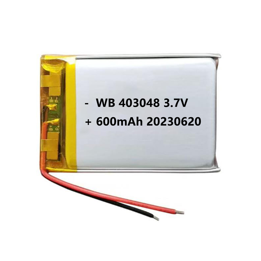 403048 battery lipo 600mAh 3.7v lithium polymer rechargeable cell