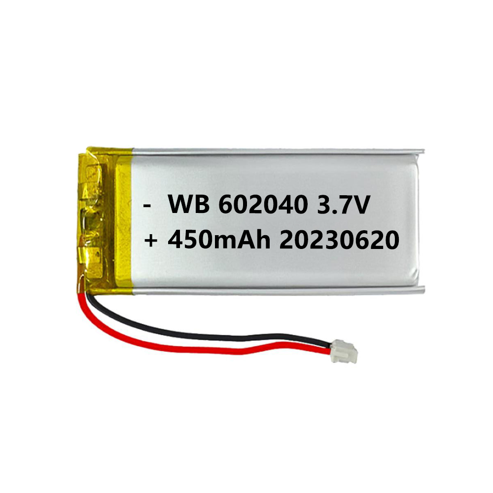 602040 battery lipo 450mah 3.7V lithium polymer rechargeable cell