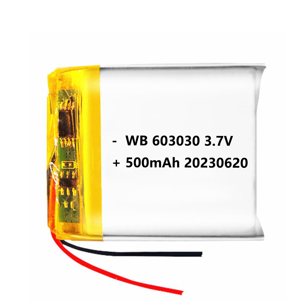 603030 battery lipo 500mah 3.7V lithium polymer rechargeable cell