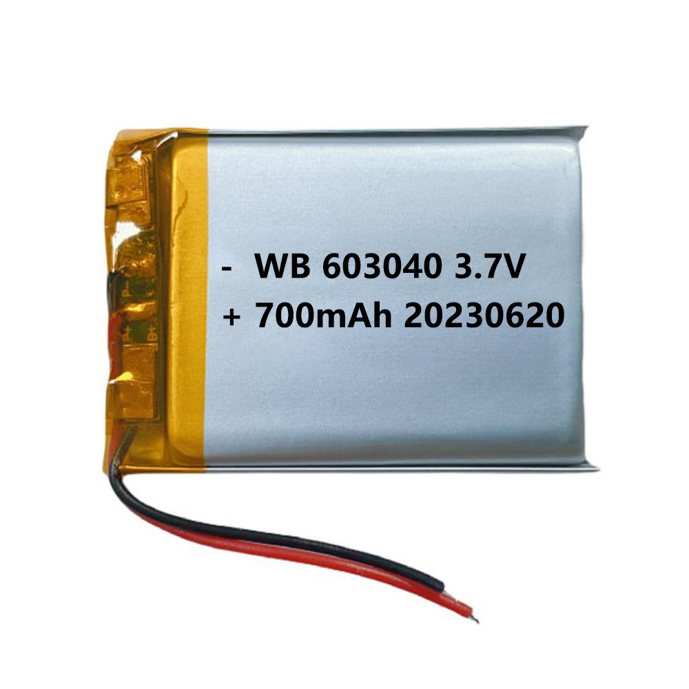 603040 battery lipo 700mah 3.7V lithium polymer rechargeable cell