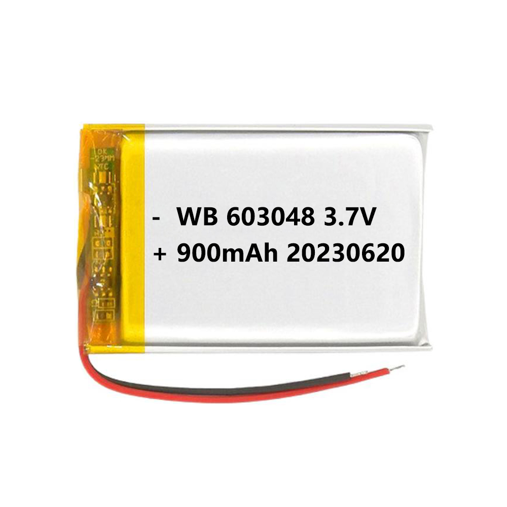 603048 battery lipo 900mah 3.7V lithium polymer rechargeable cell