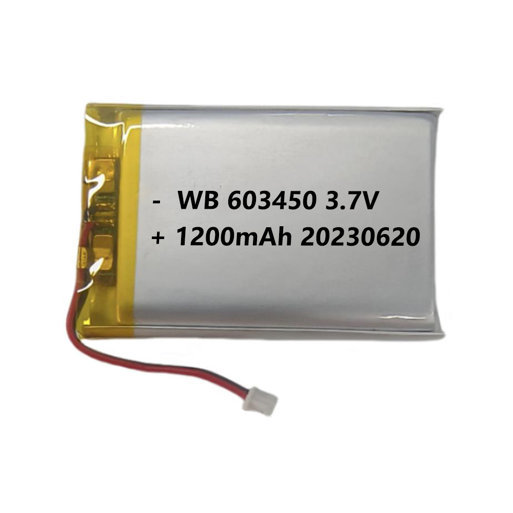 603450 battery lipo 1200mah 3.7V lithium polymer rechargeable cell