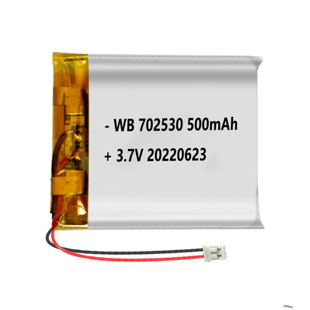 702530 battery lipo 500mAh 3.7V lithium polymer rechargeable cell