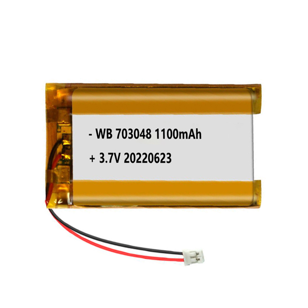 703048 battery lipo 1100mAh 3.7V lithium polymer rechargeable cell