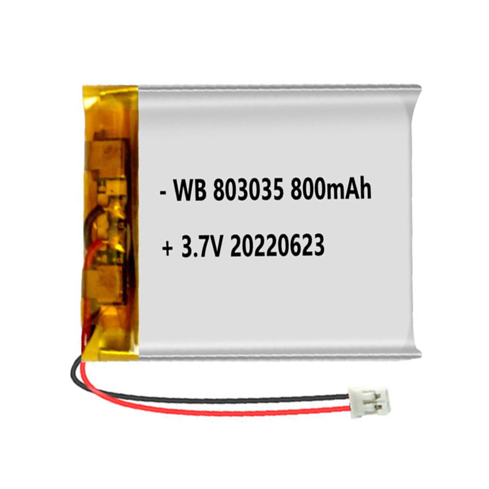803035 battery lipo 800mAh 3.7v lithium polymer rechargeable cell
