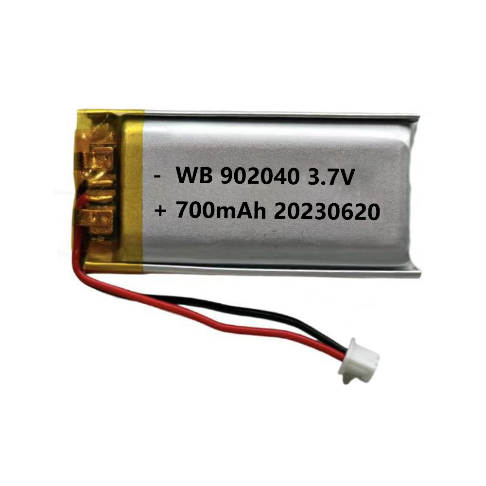 902040 battery lipo 700mah 3.7V lithium polymer rechargeable cell