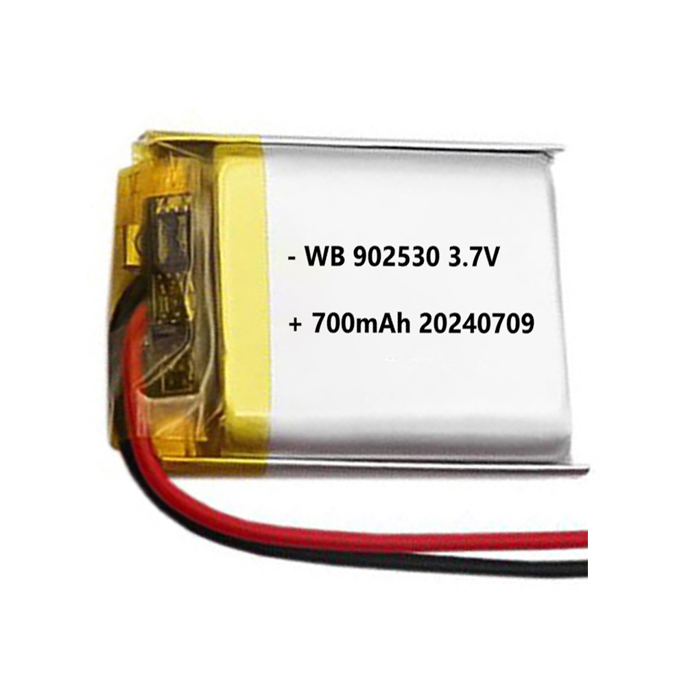 902530 battery lipo 700mah 3.7V lithium polymer rechargeable cell