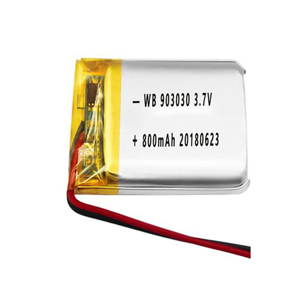 903030 battery lipo 800mah 3.7V lithium polymer rechargeable cell