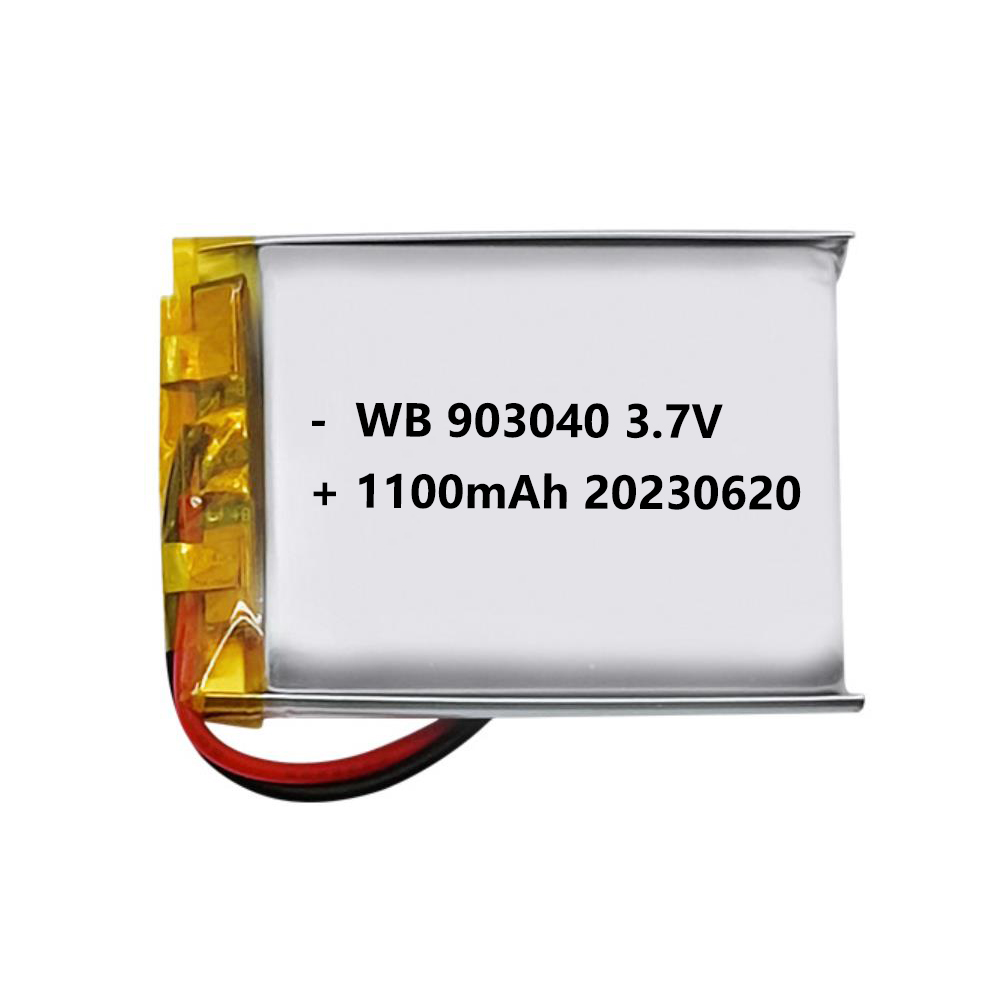 903040 battery lipo 1100mah 3.7V lithium polymer rechargeable cell