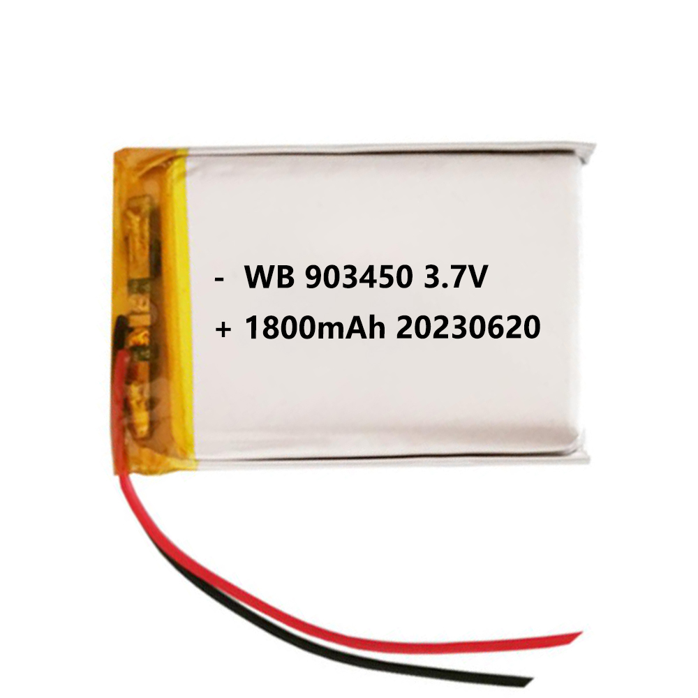 903450 battery lipo 1800mah 3.7V lithium polymer rechargeable cell
