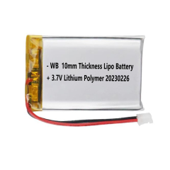 10mm thick 3.7v lipo battery models 102627 745mah, 125368 5000mah, 2998141 5500mah and more lithium polymer cell 