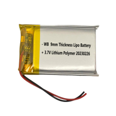 9mm thick 3.7v lipo battery models 902132 460mah, 926456 4000mah, 9838106 5400mah and more lithium polymer cell 