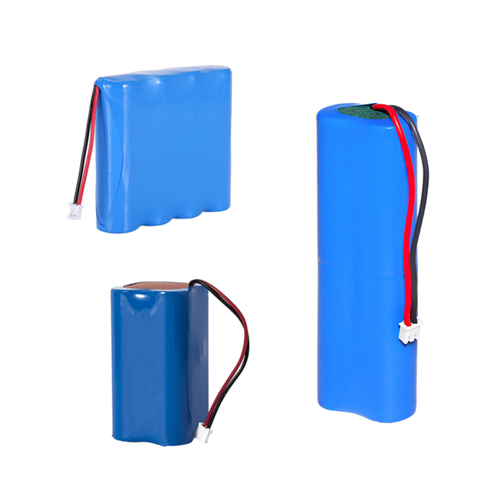 7.4V 2S rechargeable 18650 Li-ion battery pack with capacity options 3600mAh, 5200mAh, 5800mAh，6000mAh, and 7000mAh