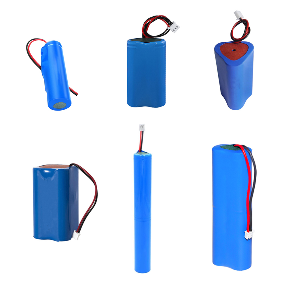 3.7V (3.6V) rechargeable Li-ion battery pack with popular capacities 1000mAh, 1100mah, 1200mah, 1300mah, 1400mah, 1500mah, and 1600mAh