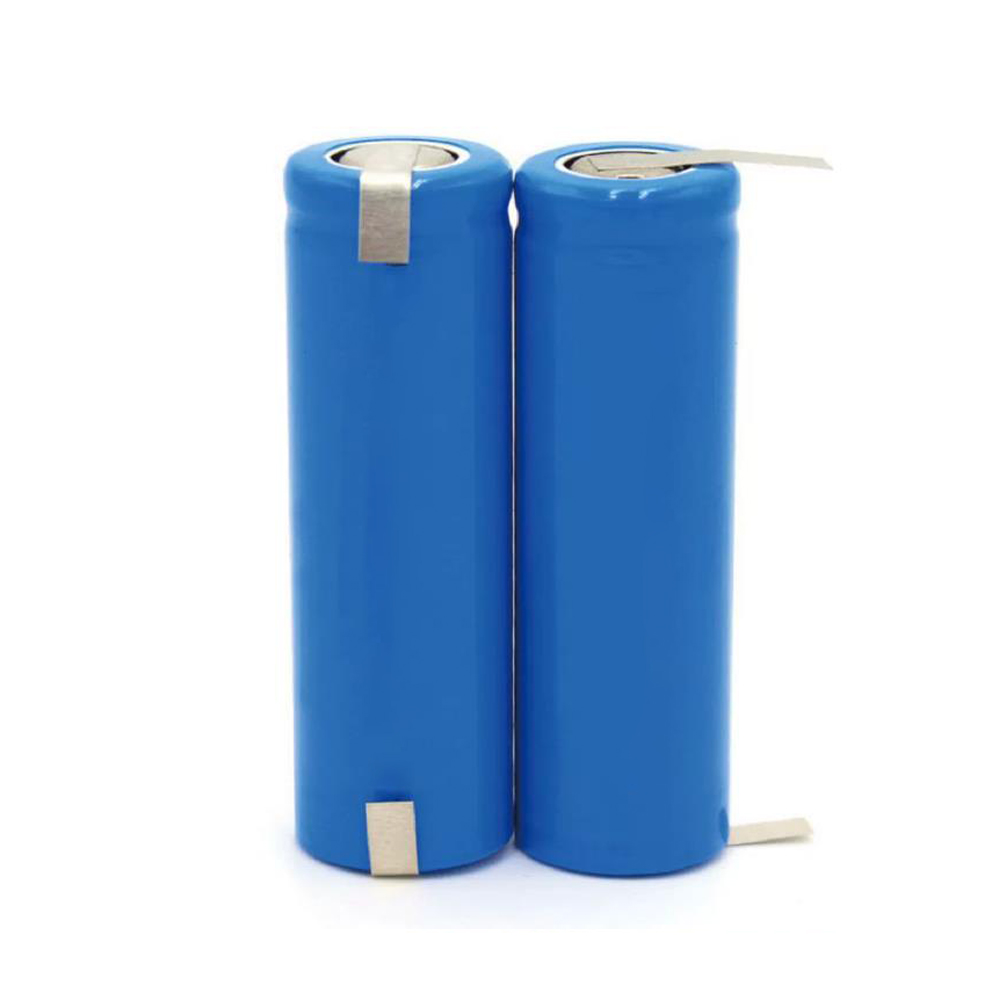 AA rechargeable 3.6v (3.7v) lithium battery with solder tabs
