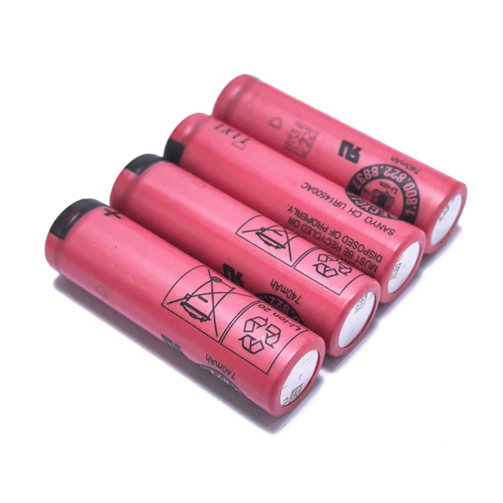 sanyo 14500 840mmah 3.7v li-ion battery